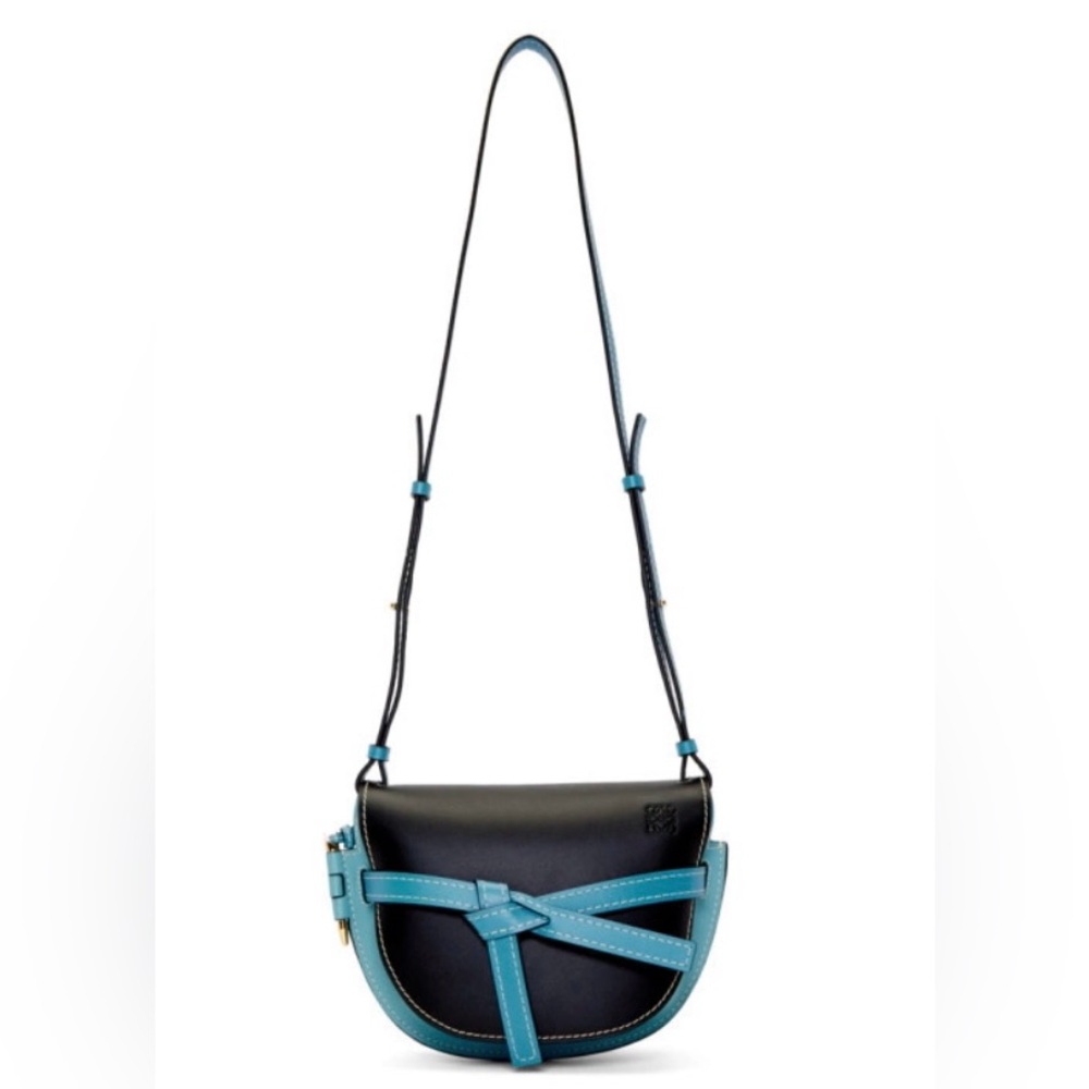 Loewe Black and Blue Small Gate Bag - Picture 2 of 4